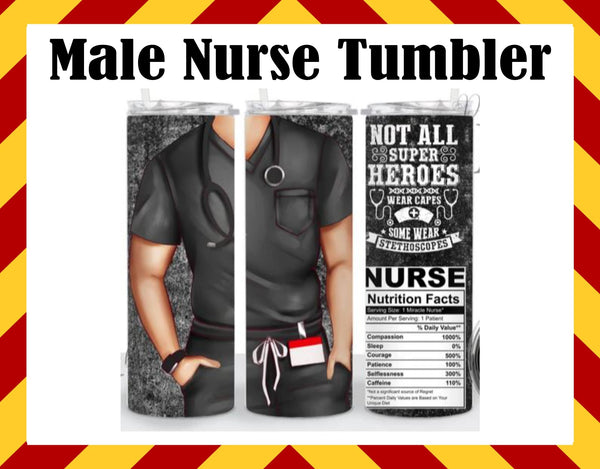 Male Nurse Sublimated Tumbler