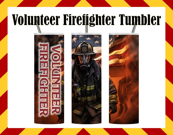 Volunteer Firefighter Sublimated Tumbler