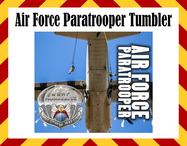 Air Force Paratrooper Sublimated Tumbler