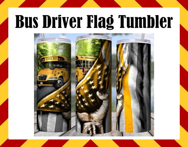 Bus Driver Sublimated Tumbler