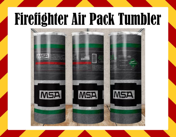 Firefighter Air Pack SCBA Sublimated Tumbler