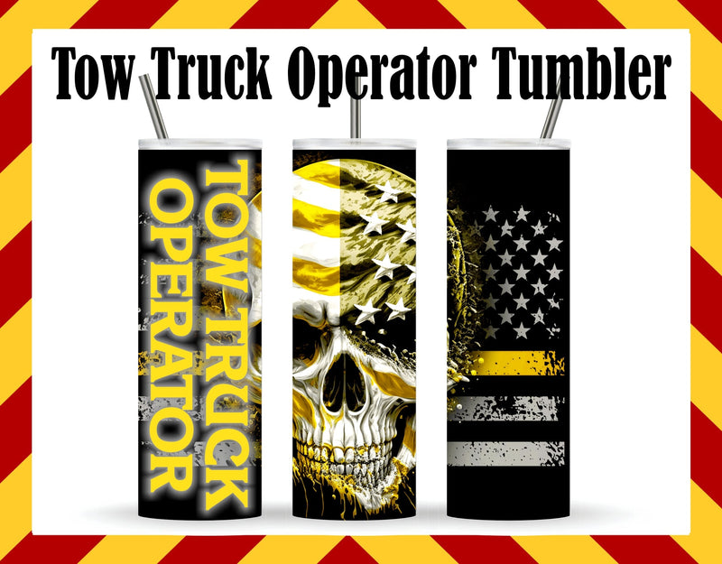Tow Truck Operator Sublimated Tumbler